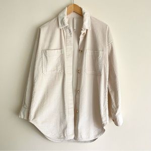 Aritzia The Group by Babaton Graydon Corduroy Shirt Jacket in Birch